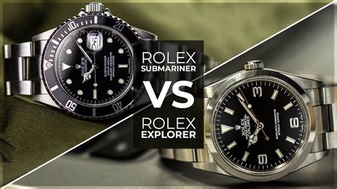 rolex explorer vs subm|Rolex Submariner No.